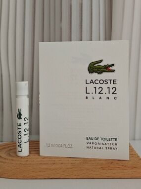 New Lacoste L.12.12 Blanc EDT Spray Sample 1.2 ml/ 0.04 oz